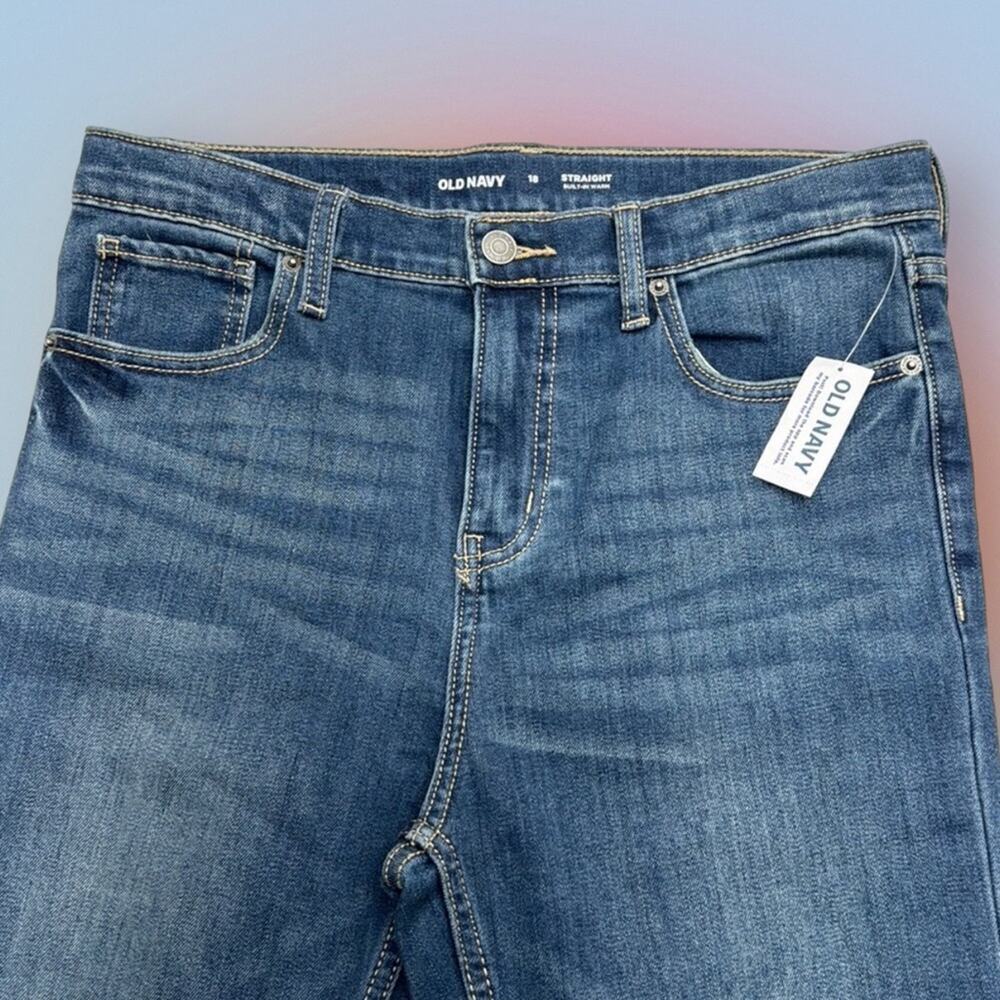 OLD NAVY Boy’s 18 STRAIGHT Blue Jeans